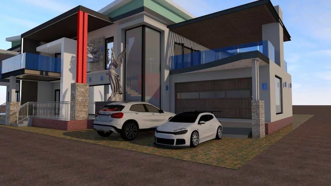 Home with Double Garage
